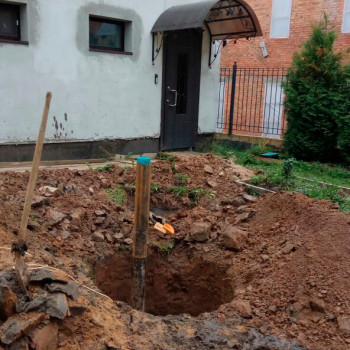 Бурение скважины с трубой 133+117 мм и ее обвязка