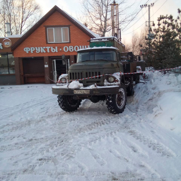 Бурение скважины в д. Лешково