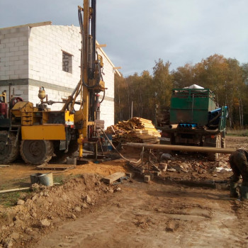 Бурение скважины в КП Новые земли Бурение скважины в КП Новые земли