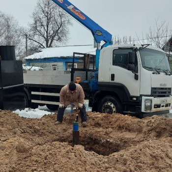 Бурение скважины на воду в д. Рудино